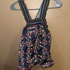 Current Air Navy Floral Tank Top